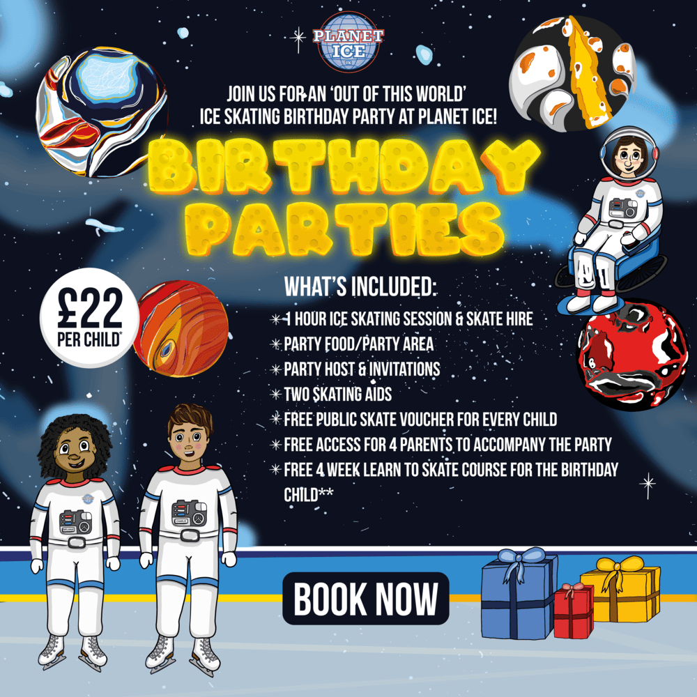 Instagram Post for Birthday Parties at Planet Ice